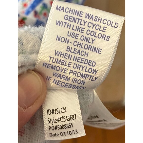 Lanz of Salzburg Womens Tyrolean Heart Floral Nightgown Size Medium White SP EXC - Picture 9 of 12